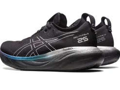 Cheap ASICS GEL-NIMBUS 25 PLATINUM Black/Pure Silver