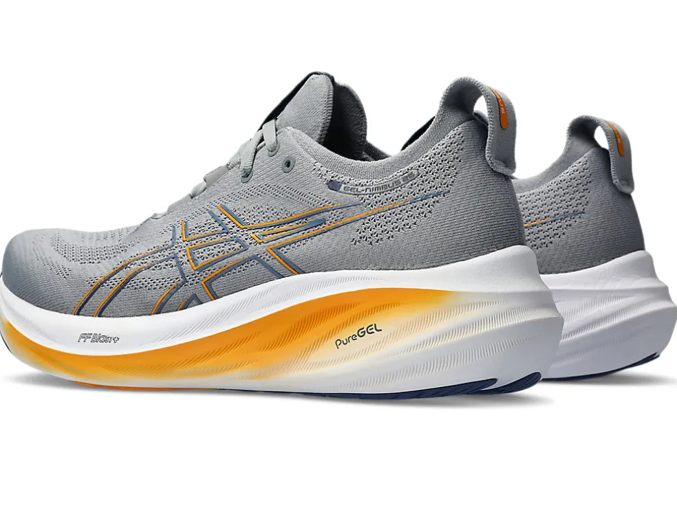 Cheap ASICS GEL-NIMBUS 26 WIDE Sheet Rock/Thunder Blue