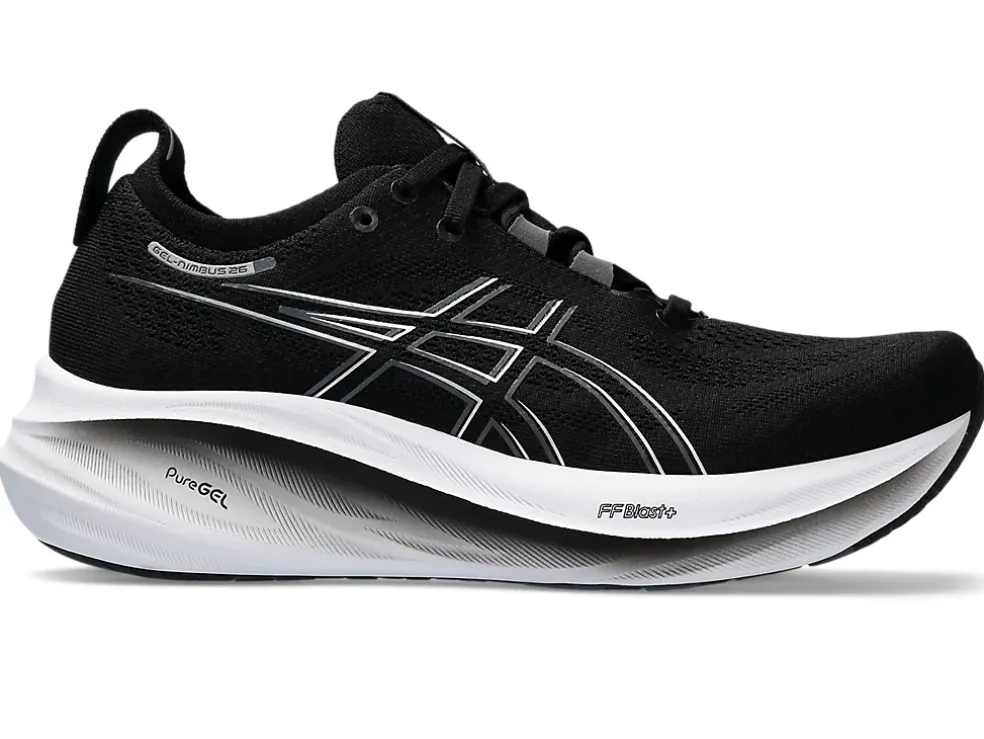Cheap ASICS GEL-NIMBUS 26 WIDE Black/Graphite Grey