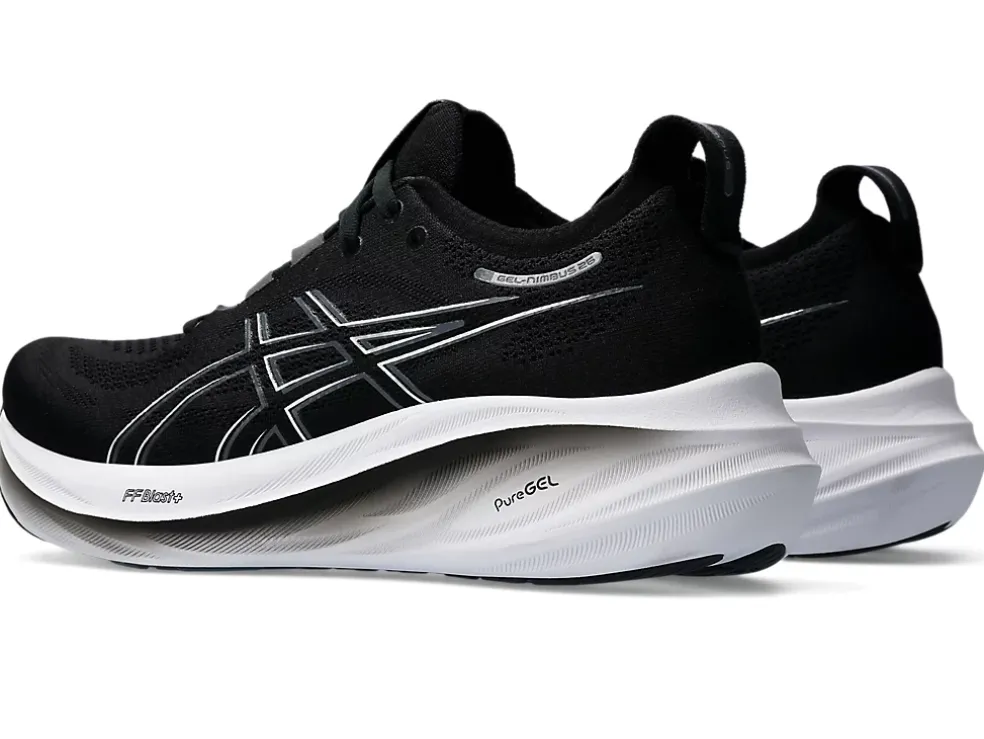 Cheap ASICS GEL-NIMBUS 26 WIDE Black/Graphite Grey