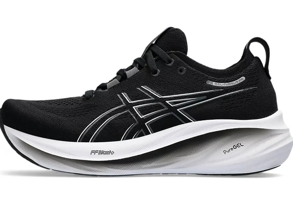 Cheap ASICS GEL-NIMBUS 26 WIDE Black/Graphite Grey