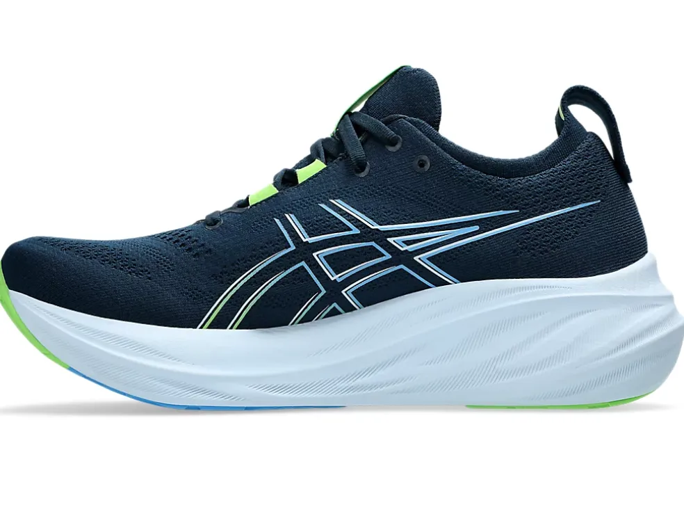 Discount ASICS GEL-NIMBUS 26 WIDE French Blue/Electric Lime