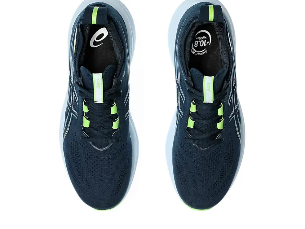 Discount ASICS GEL-NIMBUS 26 WIDE French Blue/Electric Lime