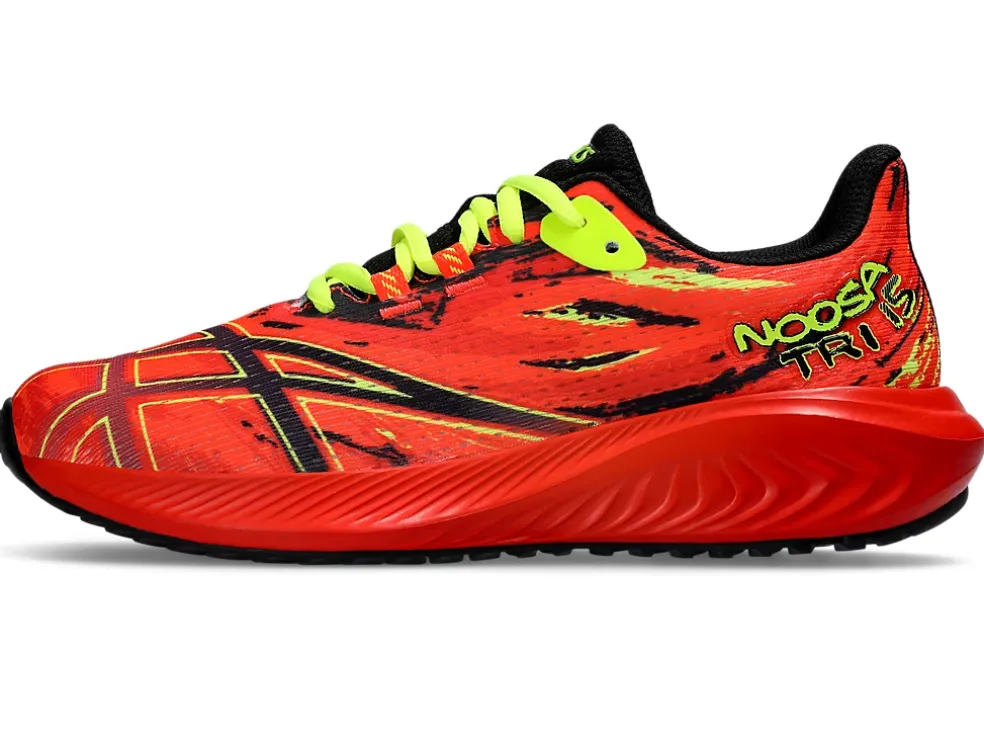 Cheap ASICS GEL-NOOSA TRI 15 GRADE SCHOOL Sunrise Red/Black