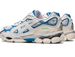 Clearance ASICS GEL-NYC White/Dolphin Blue