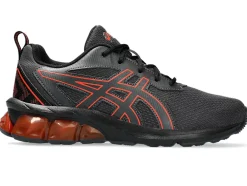 Best ASICS GEL-QUANTUM 90 IV GRADE SCHOOL Graphite Grey/Cherry Tomato