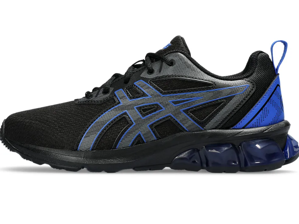 Cheap ASICS GEL-QUANTUM 90 IV GRADE SCHOOL Black/Illusion Blue