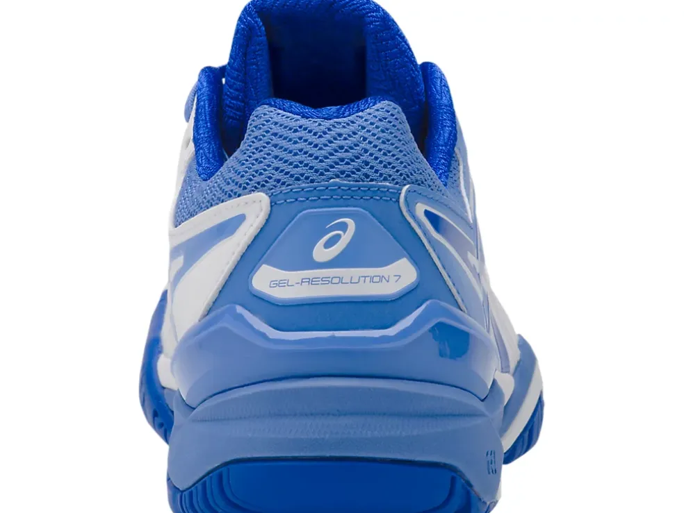 Discount ASICS GEL-RESOLUTION 7 White/Blue Coast