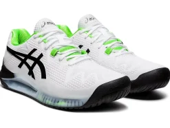 New ASICS GEL-Resolution 8 White/Green Gecko