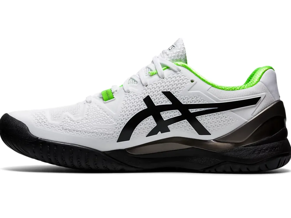 New ASICS GEL-Resolution 8 White/Green Gecko