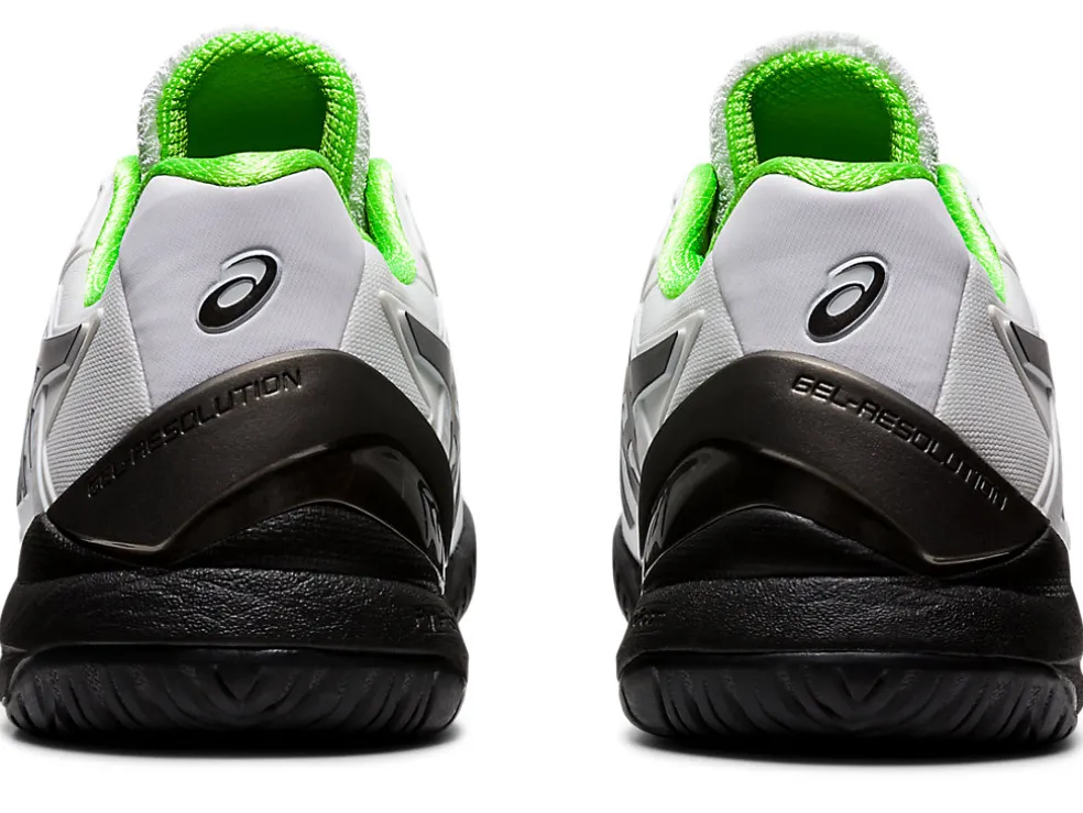 New ASICS GEL-Resolution 8 White/Green Gecko