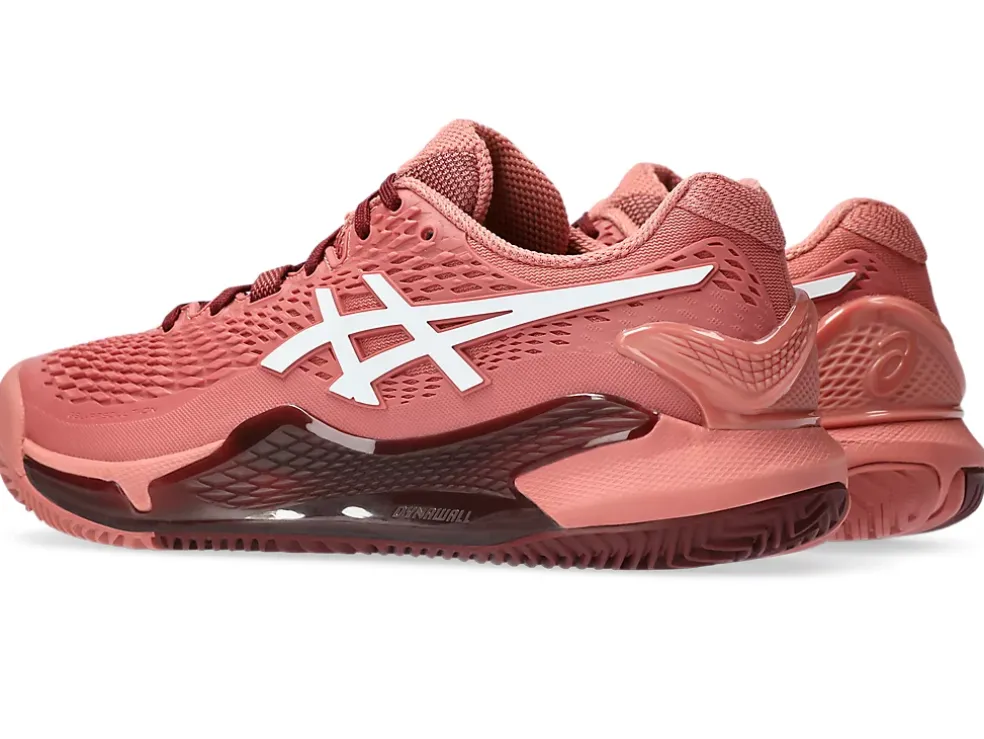 Cheap ASICS GEL-RESOLUTION 9 Light Garnet/White