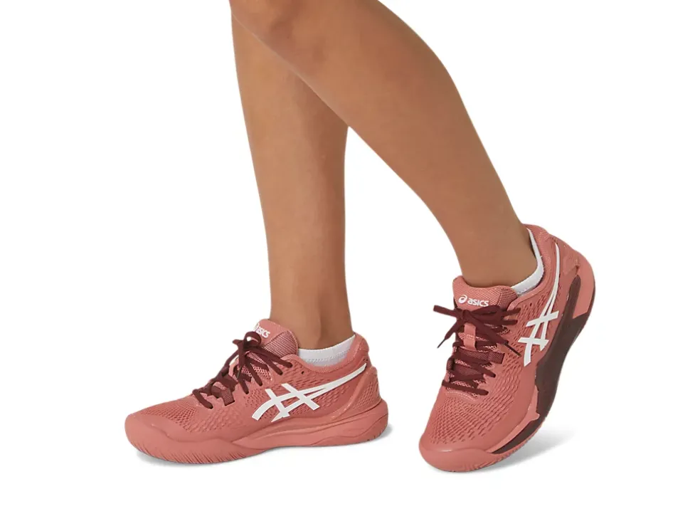 Cheap ASICS GEL-RESOLUTION 9 Light Garnet/White