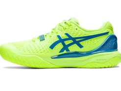 Cheap ASICS GEL-RESOLUTION 9 Hazard Green/Reborn Blue