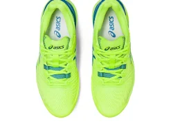 Cheap ASICS GEL-RESOLUTION 9 Hazard Green/Reborn Blue