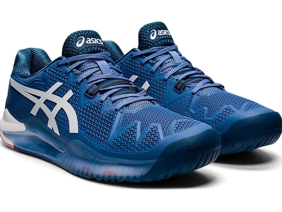 Fashion ASICS GEL-Resolution 8 Blue Harmony/White