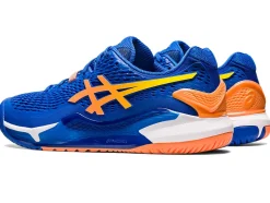 Online ASICS GEL-RESOLUTION 9 Tuna Blue/Sun Peach