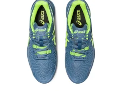 Shop ASICS GEL-RESOLUTION 9 Steel Blue/Hazard Green