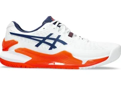 Cheap ASICS GEL-RESOLUTION 9 White/Blue Expanse