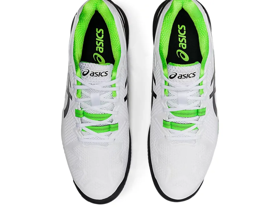 Hot ASICS GEL-RESOLUTION 8 CLAY White/Green Gecko
