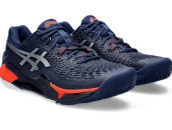 New ASICS GEL-RESOLUTION 9 CLAY Blue Expanse/Pure Silver