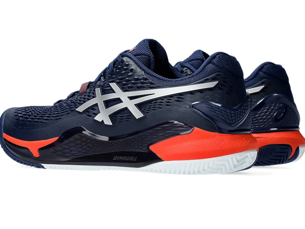 New ASICS GEL-RESOLUTION 9 CLAY Blue Expanse/Pure Silver
