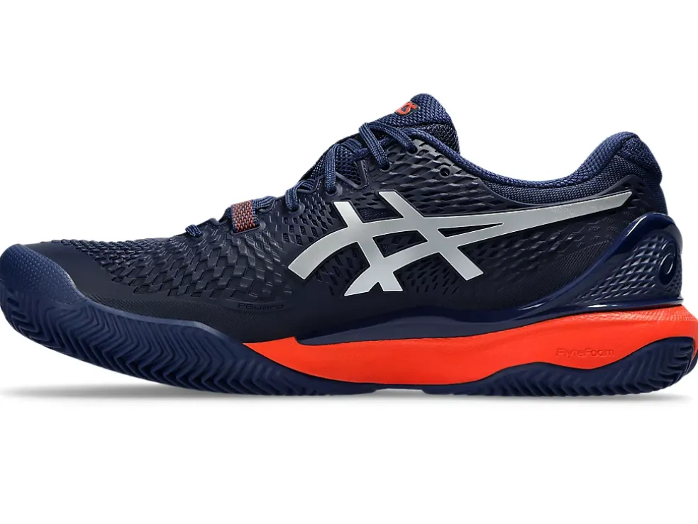New ASICS GEL-RESOLUTION 9 CLAY Blue Expanse/Pure Silver