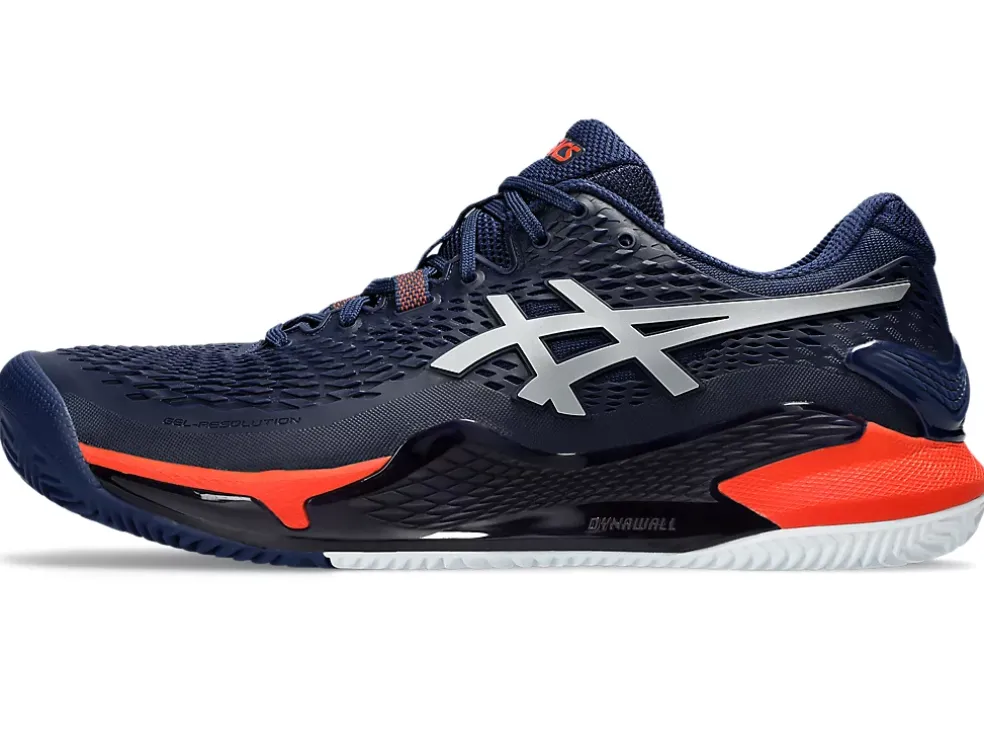 New ASICS GEL-RESOLUTION 9 CLAY Blue Expanse/Pure Silver