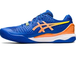 New ASICS GEL-RESOLUTION 9 CLAY Tuna Blue/Sun Peach