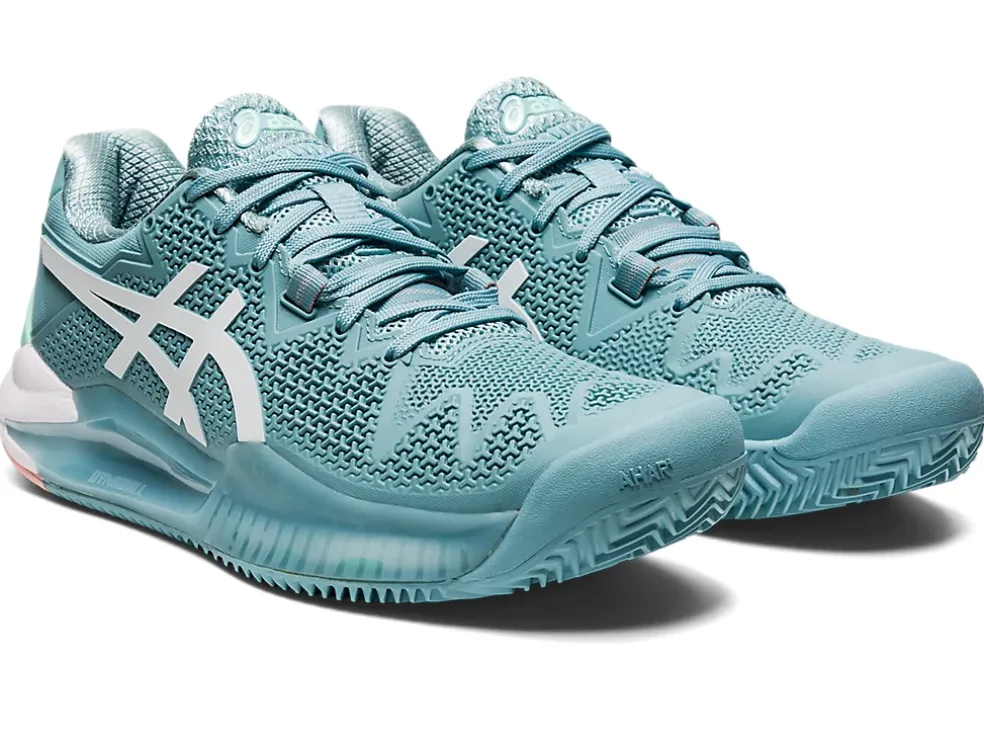 Online ASICS GEL-RESOLUTION 8 CLAY Smoke Blue/White
