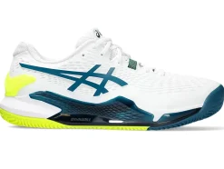 Best ASICS GEL-RESOLUTION 9 CLAY White/Restful Teal