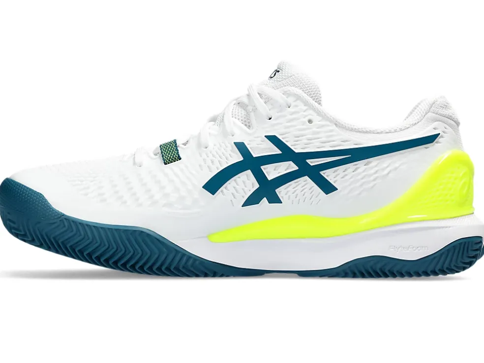 Best ASICS GEL-RESOLUTION 9 CLAY White/Restful Teal