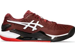 Hot ASICS GEL-RESOLUTION 9 CLAY Antique Red/White