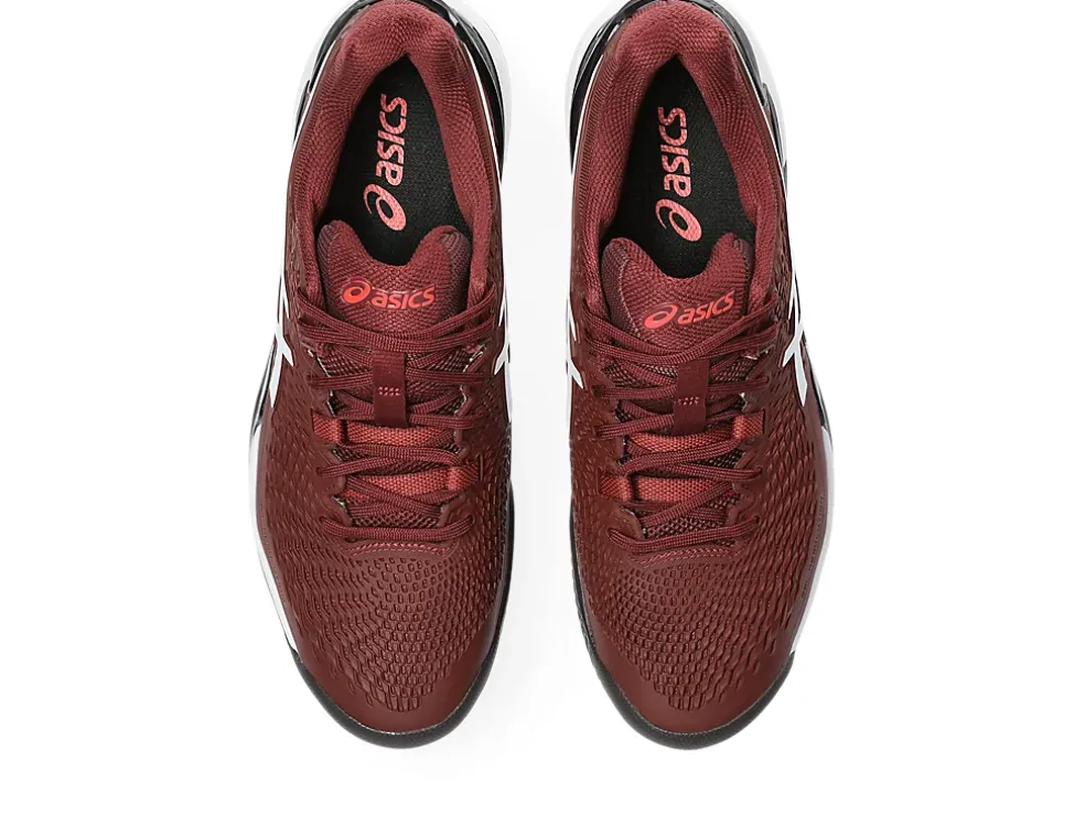 Hot ASICS GEL-RESOLUTION 9 CLAY Antique Red/White