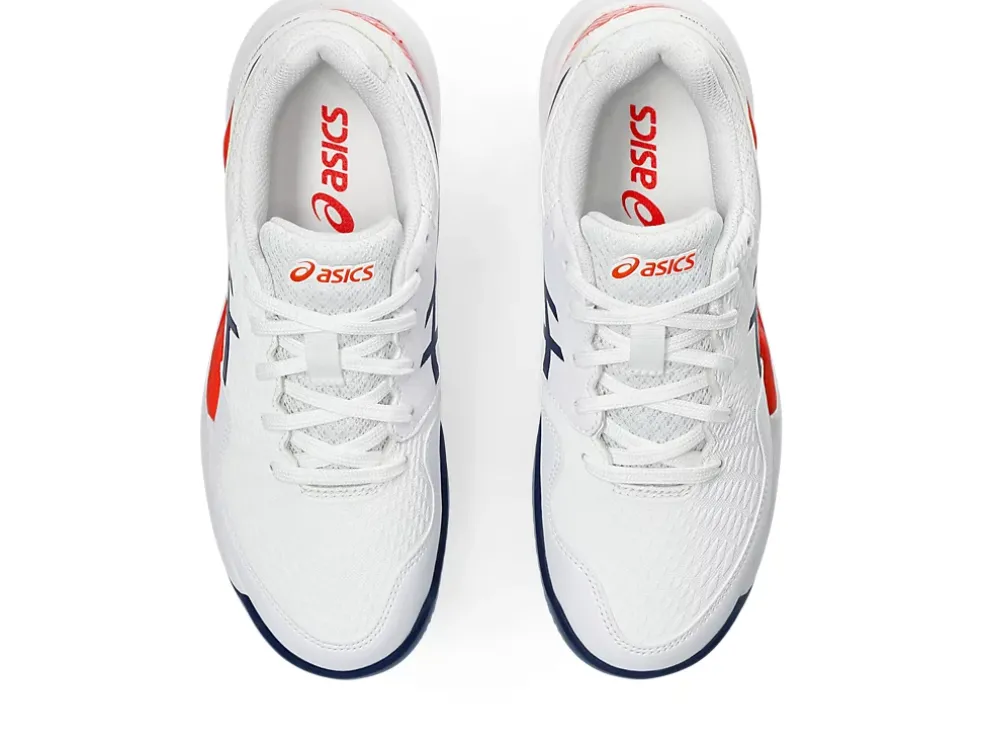 Cheap ASICS GEL-RESOLUTION 9 GRADE SCHOOL CLAY White/Blue Expanse