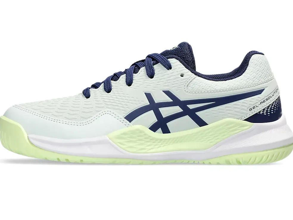 Flash Sale ASICS GEL-RESOLUTION 9 GRADE SCHOOL Pale Mint/Blue Expanse