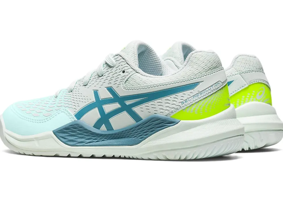 Store ASICS GEL-RESOLUTION 9 GRADE SCHOOL Soothing Sea/Gris Blue