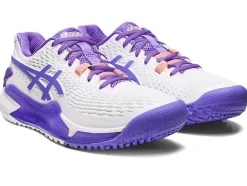 New ASICS GEL-RESOLUTION 9 OC White/Amethyst