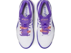 New ASICS GEL-RESOLUTION 9 WIDE White/Amethyst
