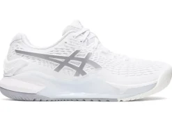 Fashion ASICS GEL-RESOLUTION 9 WIDE White/Pure Silver