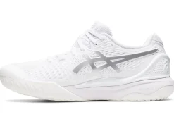 Fashion ASICS GEL-RESOLUTION 9 WIDE White/Pure Silver