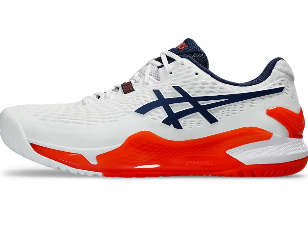 Cheap ASICS GEL-RESOLUTION 9 WIDE White/Blue Expanse