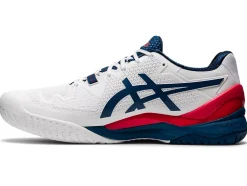 Clearance ASICS GEL-RESOLUTION 8 WIDE White/Mako Blue