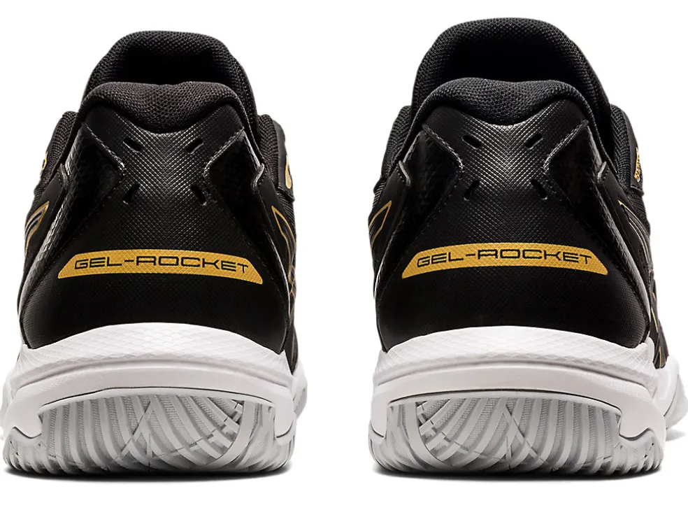 Best ASICS GEL-ROCKET 10 Black/Pure Gold