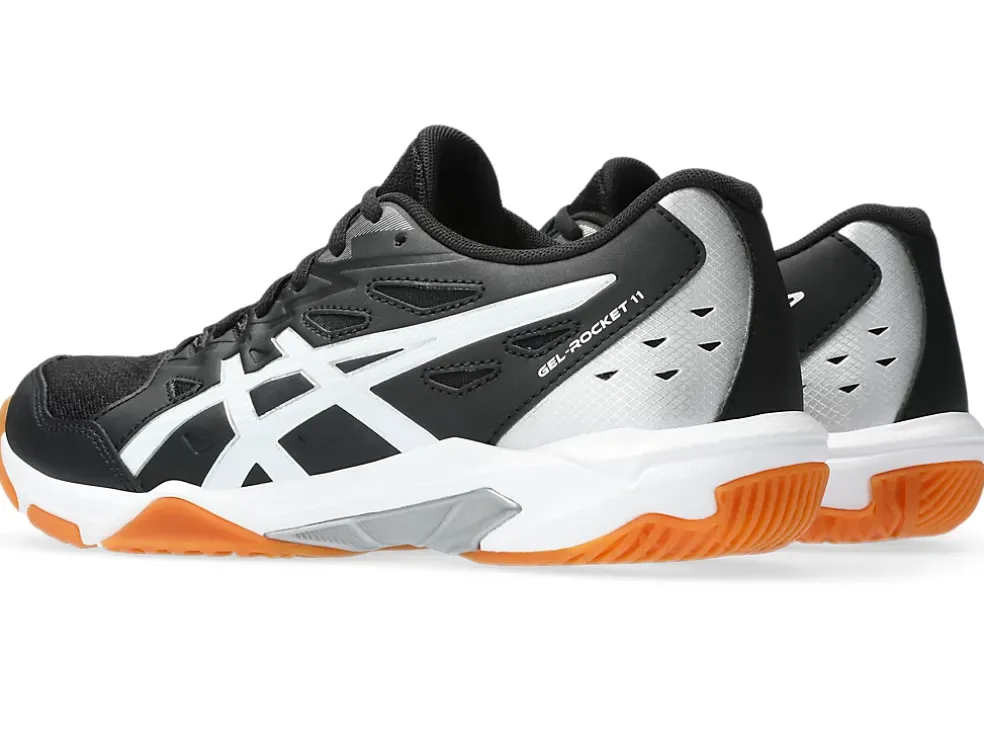 Cheap ASICS GEL-ROCKET 11 Black/Pure Silver