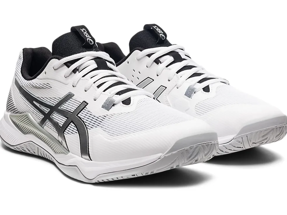 New ASICS GEL-TACTIC White/Pure Silver