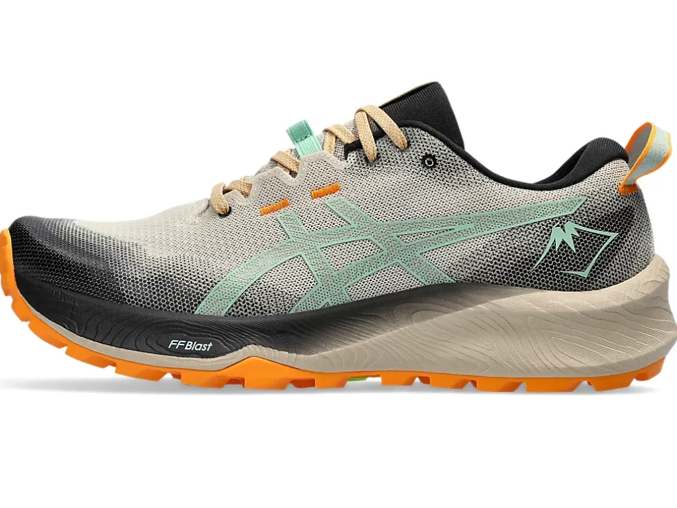 Cheap ASICS GEL-TRABUCO 12 Feather Grey/Dark Mint
