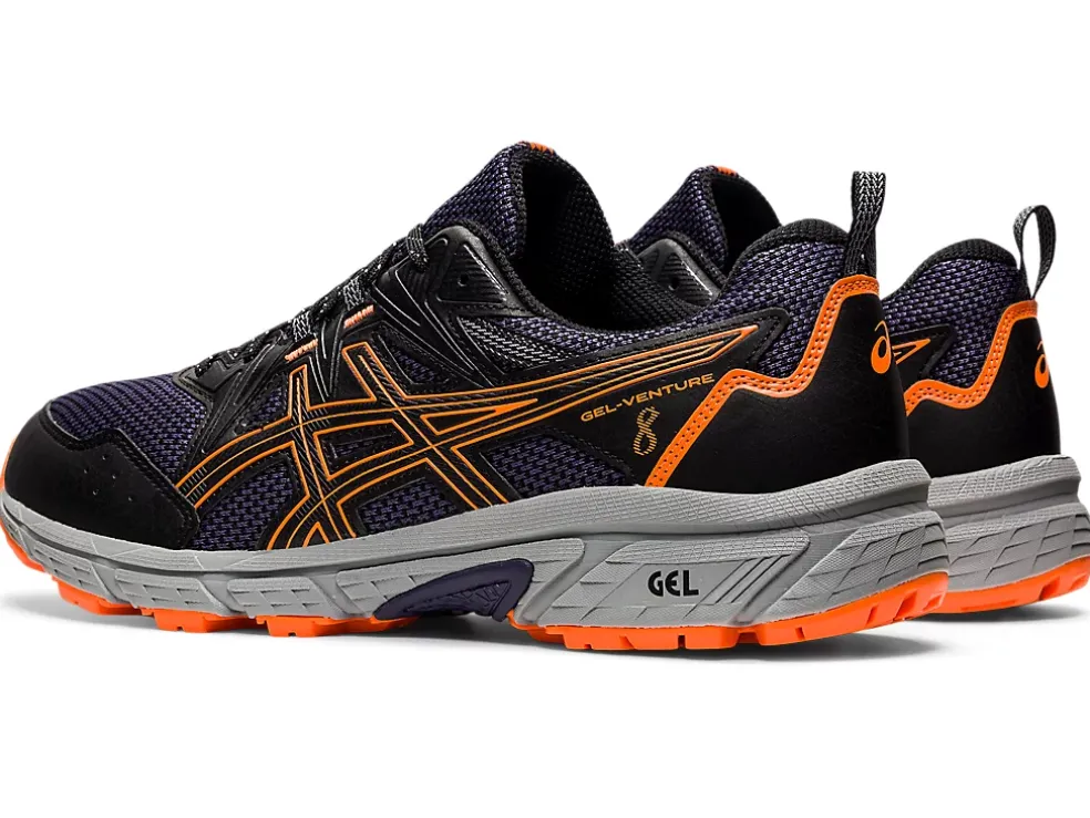 New ASICS GEL-VENTURE 8 Black/Shocking Orange