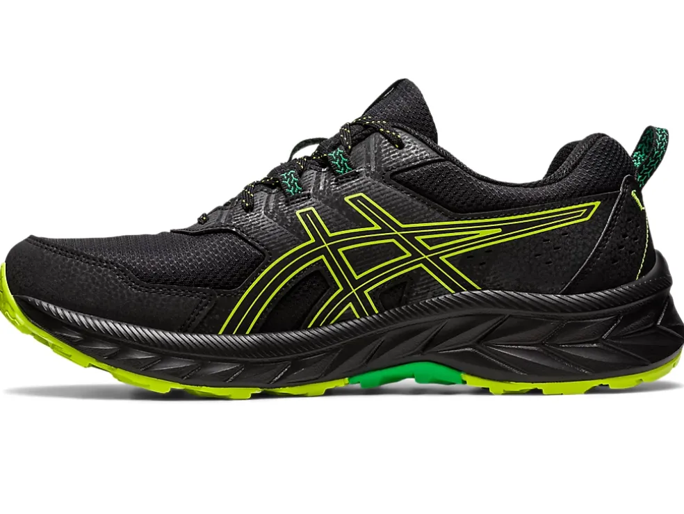 Fashion ASICS GEL-VENTURE 9 Black/Lime Zest