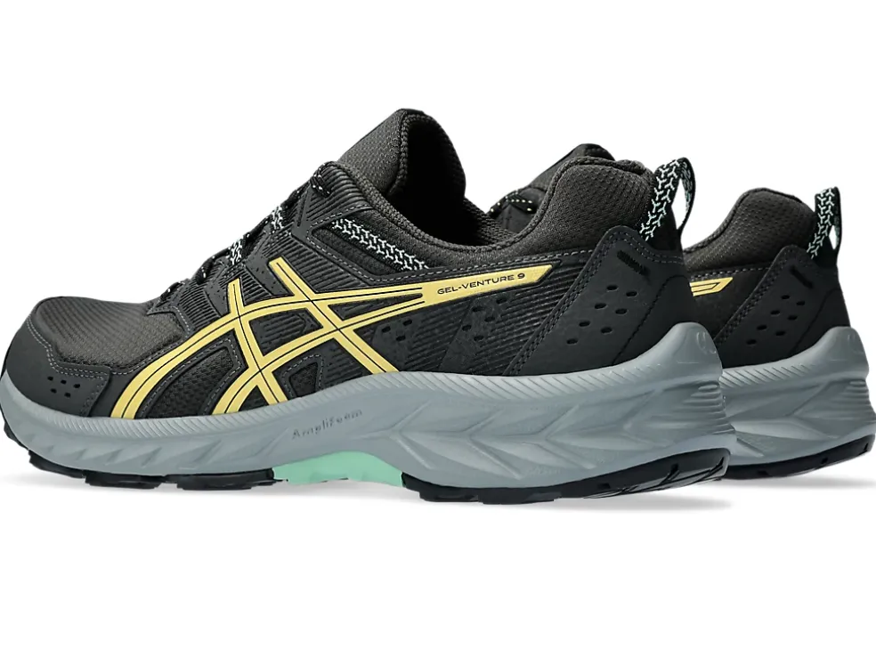 Hot ASICS GEL-VENTURE 9 EXTRA WIDE Graphite Grey/Faded Yellow